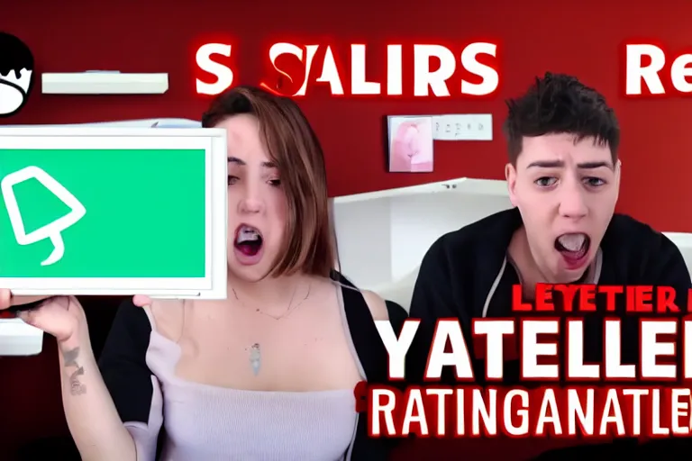 Image similar to youtuber reacting to the letter S