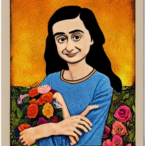 Prompt: anne frank lisa frank