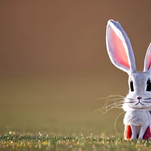 Image similar to Portrait of a bugs bunny, sigma 85mm Lens F/1.4, award winning photography