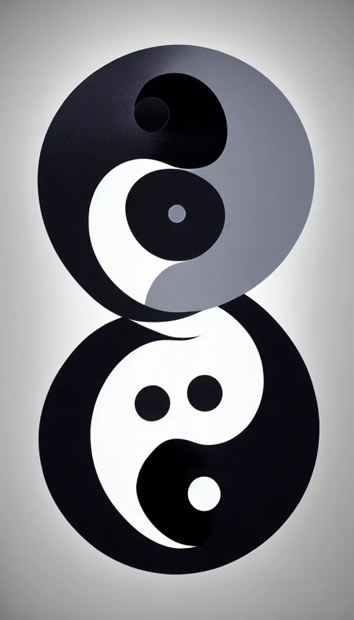 Image similar to Abstract representation of ying Yang concept, by Steve Argyle