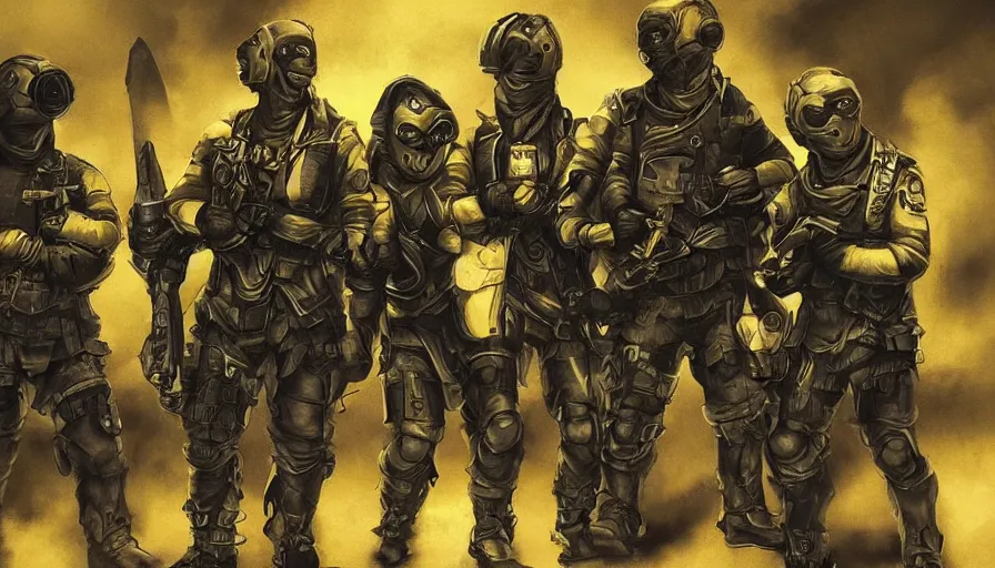 Image similar to “minions part of blackwater mercenary group”