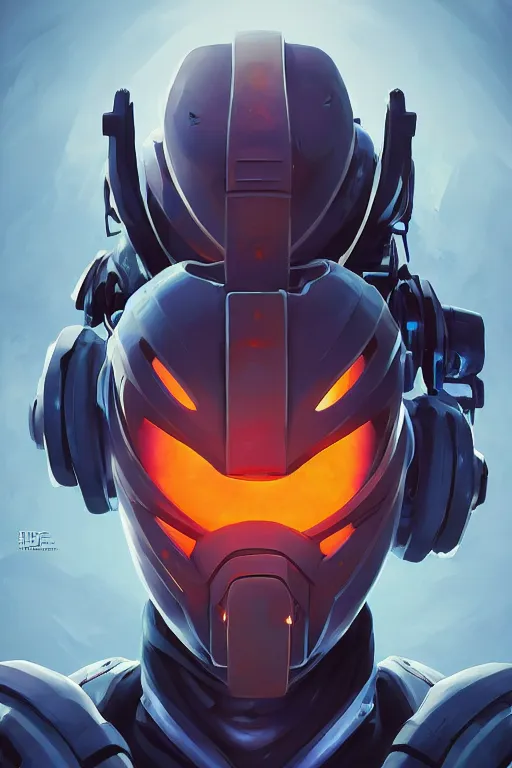 Image similar to epic mask helmet robot ninja portrait stylized as fornite style game design fanart by concept artist gervasio canda, behance hd by jesper ejsing, by rhads, makoto shinkai and lois van baarle, ilya kuvshinov, rossdraws global illumination radiating a glowing aura global illumination ray tracing hdr render in unreal engine 5