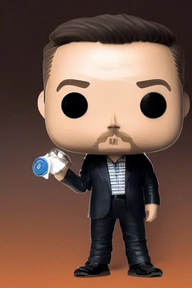 Prompt: “ very very highly detailed photorealistic elon musk funko pop with toy tesla, studio lighting and shading, 8 k, award - winning crisp details ”