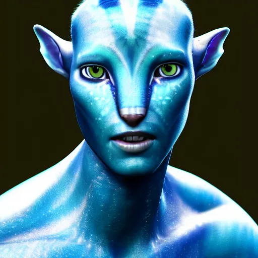 Image similar to James cameron's avatar, avatar people from pandora, blue alien people, natiri, photo realistic, photo realism, hyper realistic, na'vi, 8k, photography