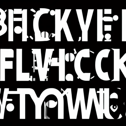 Image similar to black on white typography campaign in style of david rudnick, eric hu, guccimaze, acid, y 2 k, 4 k sharpening,