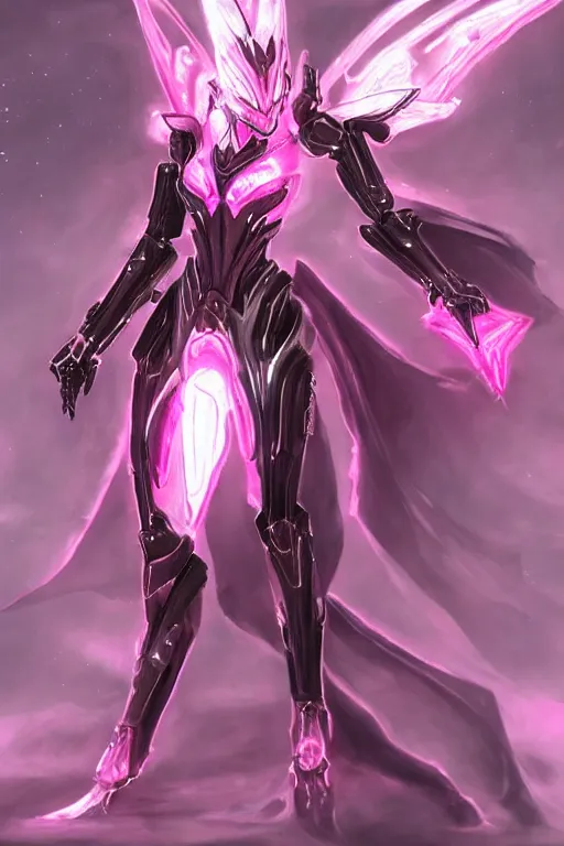 Prompt: galactic sized detailed elegant beautiful stunning quality giantess hot saryn prime warframe anthro mecha female dragon goddess, pink body, sleek metal head, sleek visor, smooth pink skin, sleek silver armor, bigger than galaxy, epic proportions, epic scale, epic size, warframe fanart, furry, dragon art, goddess, giantess, furaffinity, octane