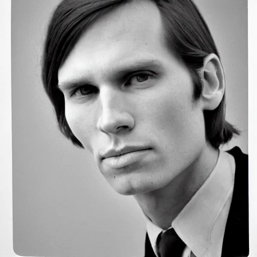 Image similar to A photograph portrait of Jerma985 with short-medium length hair a combover wearing early 1970s menswear in the early 1970s, taken in the early 1970s, grainy, taken on a 1970s Kodak Camera, realistic, hyperrealistic, very realistic, highly detailed, very detailed, extremely detailed, detailed, digital art, trending on artstation, colorized photo