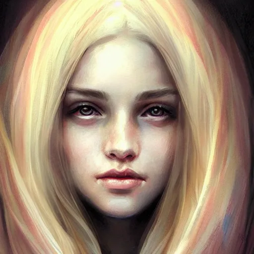 Prompt: beautiful portrait of a pretty girl, Isabella Sermon, by Charlie Bowater, rim light