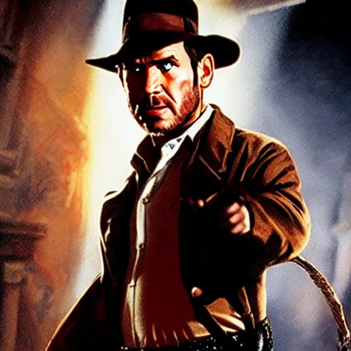 Image similar to indiana jones explores a haunted mansion, detailed, cinematic, shadow, gothic