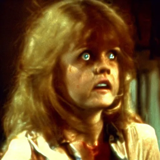 Image similar to zombie possessed linda blair in the exorcist (1973)