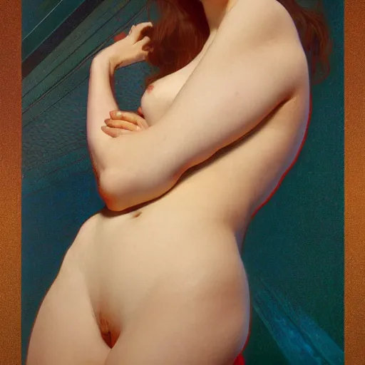 Image similar to modern woman | hyperrealistic | digital painting | trending on artstation | pinup portrait | clean | illustration | dressed | Unreal Engine 5 | 8k resolution | by Greg Rutkowski Alphonse Mucha Gustav Klimt and Mel Ramos