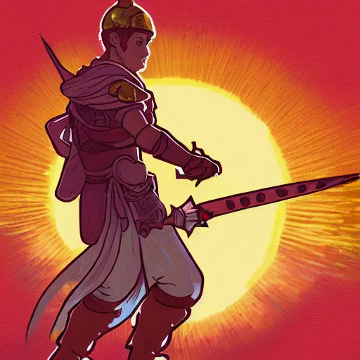 Prompt: an ultra detailed vector image of mario dressed as solaire of astora, concept art by alphonse mucha and greg rutkowski, bright red desert sands, bright yellow and red sun, octane render, liminal space