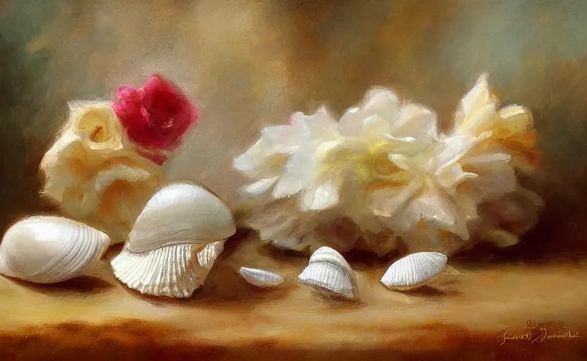 Image similar to Beautiful alchemy seashell. By Konstantin Razumov, highly detailded