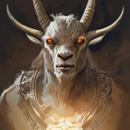 Prompt: portrait of ancient cross eyed billy goat, marvel comics, dark, intricate, highly detailed, smooth, artstation, digital illustration by Ruan Jia and Mandy Jurgens and Artgerm and Wayne Barlowe and Greg Rutkowski and Zdislav Beksinski