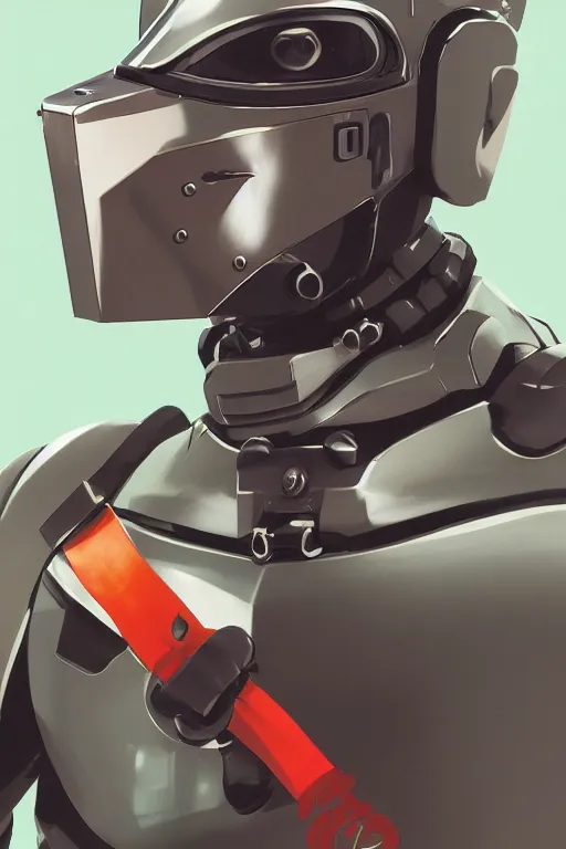 Image similar to robot ninja mask helmet metal gear solid training suit swat commando, aesthetic octane render, 8 k hd resolution, by ilya kuvshinov and cushart krentz and gilleard james, by carl warner and jim woodring, trending on artstation : 1. 5, sweet joy harmony color scheme