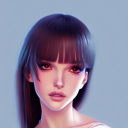 Image similar to a beautiful young kayo shibuya natalie portman alluring gravure model, by akira toriyama and wlop and ilya kuvshinov and artgerm and, aesthetic, gorgeous, stunning, alluring, attractive, artstation, deviantart, pinterest, digital art