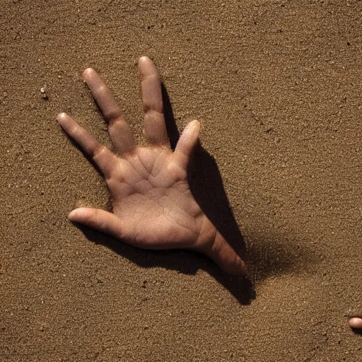 Image similar to desperate hand rising out of sand