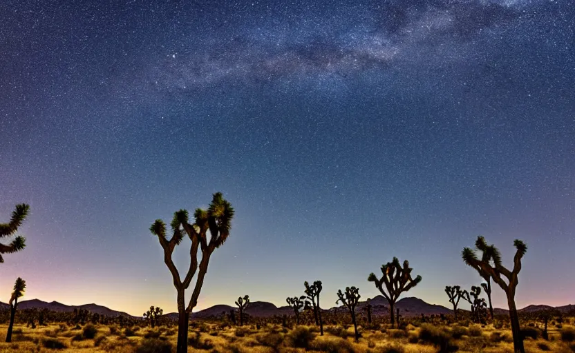 Image similar to joshua tree national park, night sky