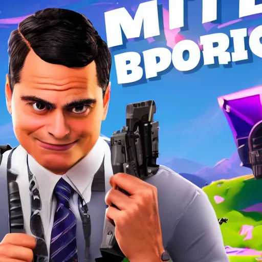 Image similar to ben shapiro in fortnite