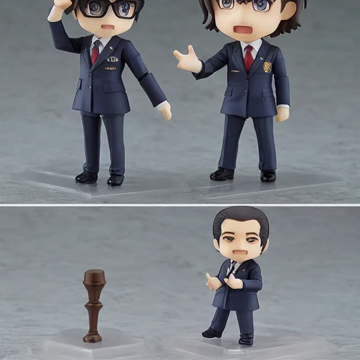 Image similar to richard nixon, an anime nendoroid of richard nixon, figurine, detailed product photo