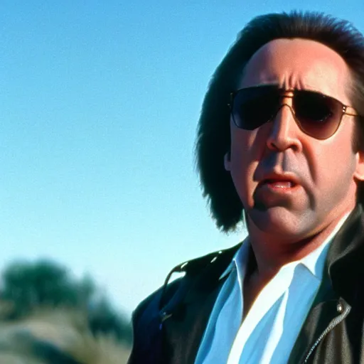 Prompt: movie still of nicolas cage in the big lebowski, 4 k