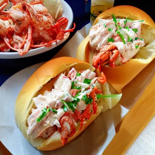 Prompt: lobster roll food