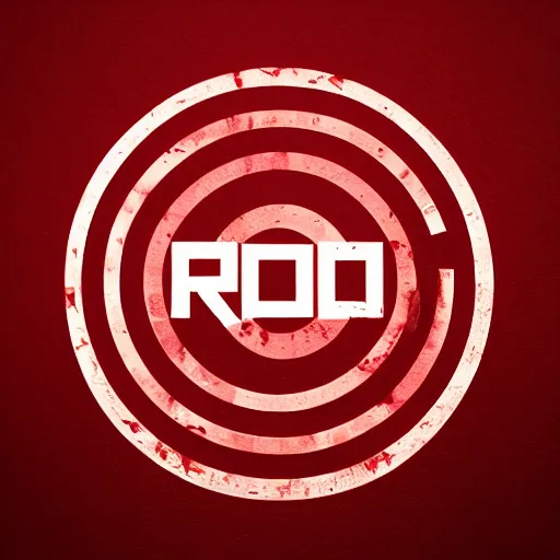 Image similar to modern logo for a game company. red