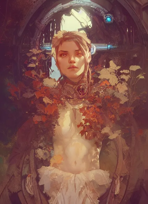 Image similar to from rust we are created and to rust we shall return,, beautiful high quality realistic fantasy art, trending on artstation by artgerm and greg rutkowski and alphonse mucha