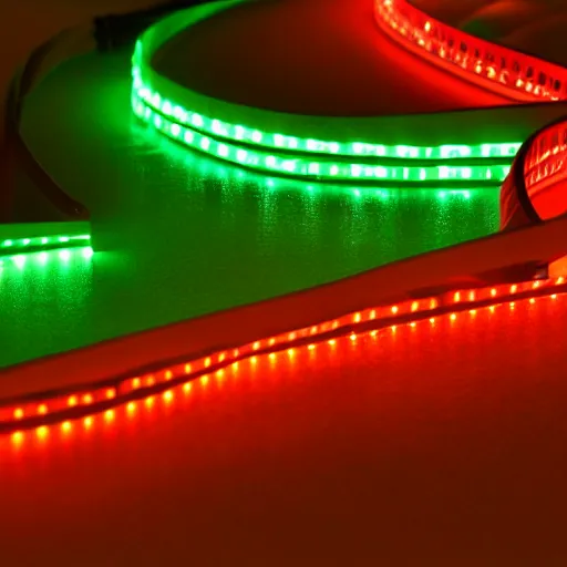 Image similar to cob led strip lights, colorful, product render, 8 k, ledspace, ultraleds,