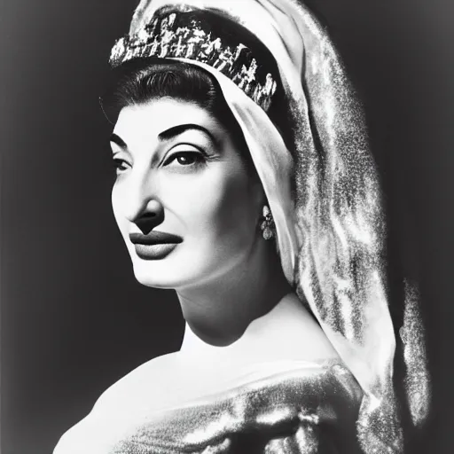Prompt: maria callas, cinematic shots, highly detailed