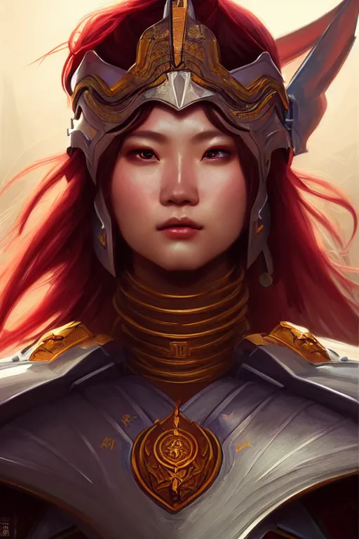 Image similar to portrait hero action pose of futuristic female knights of zodiac, chinese dragon concept art, d & d, highly detailed, digital painting, artstation, sharp focus, illustration, art by tan zi and ayanamikodon and alphonse mucha and wlop