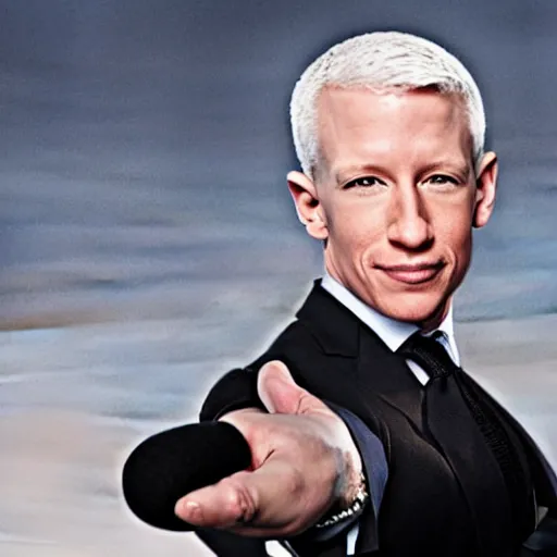 Image similar to anderson cooper dabbing