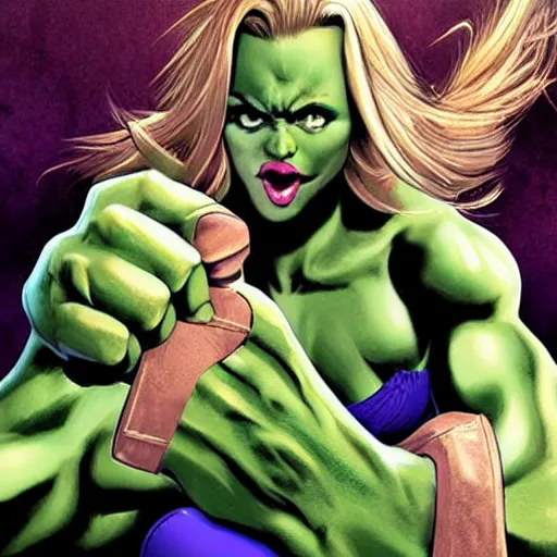 Image similar to women hulk