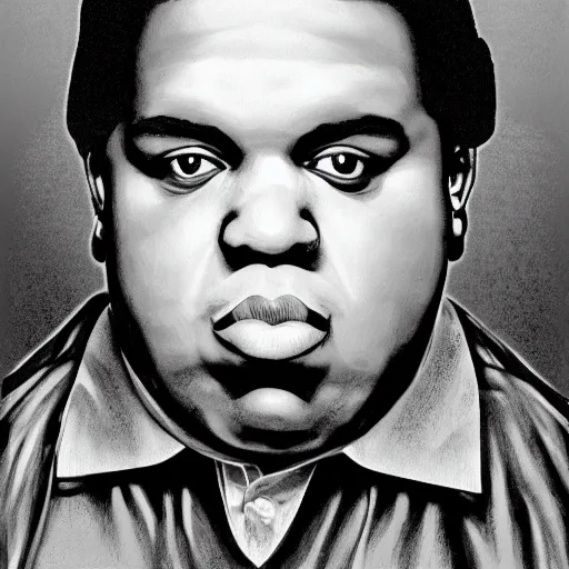 Image similar to white biggie smalls, photo,