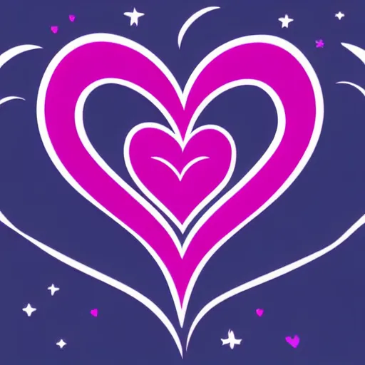 Image similar to dark magical heart logo, 4 k, vector illustration, hd