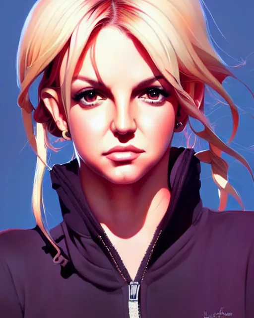 Image similar to britney spears, portrait shinkai makoto studio ghibli studio key hideaki anno sakimichan stanley artgerm lau rossdraws james jean marc simonetti elegant highly detailed digital painting artstation pixiv