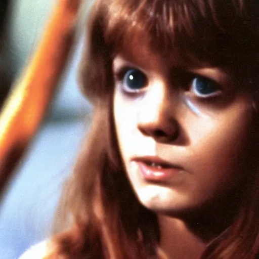 Prompt: linda blair in the exorcist (1973)