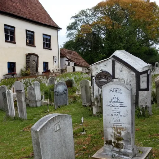 Image similar to taver, pub, graveyard