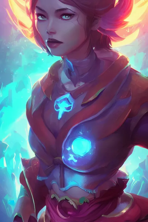 Prompt: annie league of legends wild rift hero champions arcane magic digital painting bioluminance alena aenami artworks in 4 k design by lois van baarle by sung choi by john kirby artgerm and greg rutkowski and magali villeneuve mage fighter assassin