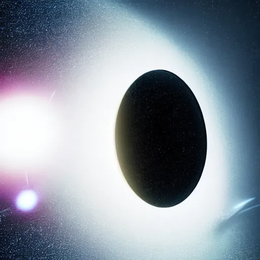 Image similar to a black hole being devoured by another black hole, dramatic outerspace lights, astronomical proportions, best picture of the year, octane render