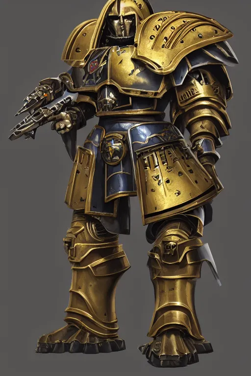 Image similar to armor portrait heros warhammer 4 0 k horus heresy fanart - the primarchs emperor by johannes helgeson animated with vfx concept artist & illustrator global illumination ray tracing hdr fanart arstation zbrush central hardmesh 8 k octane renderer comics stylized