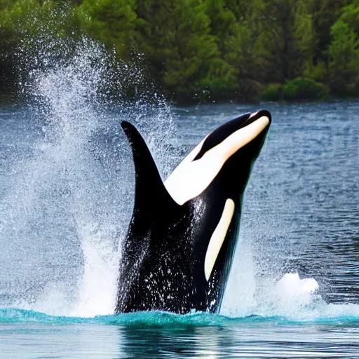 Image similar to native American orca