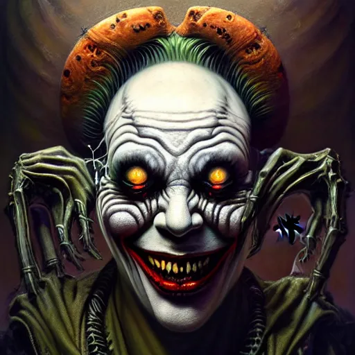 Scary Clown Face. Clown Mutant. Horror Movie Character. Close-up View.  AI-generated Stock Illustration - Illustration of portrait, fantasy:  267599996