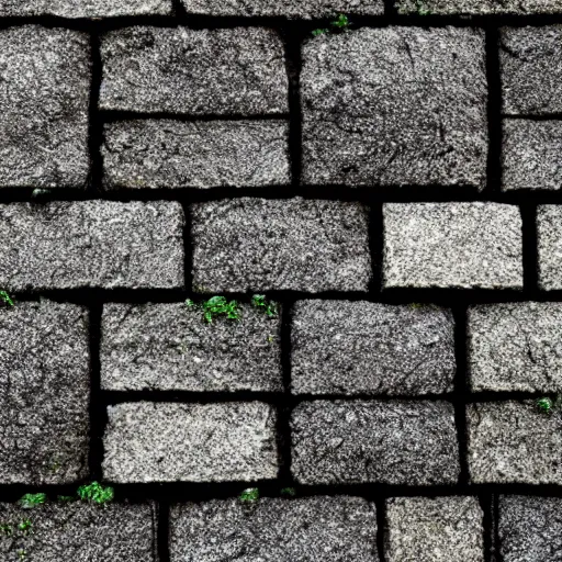 Image similar to mossy paved bricks texture