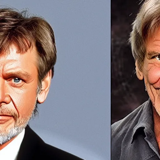 Image similar to mark hamill mixed with harrison ford