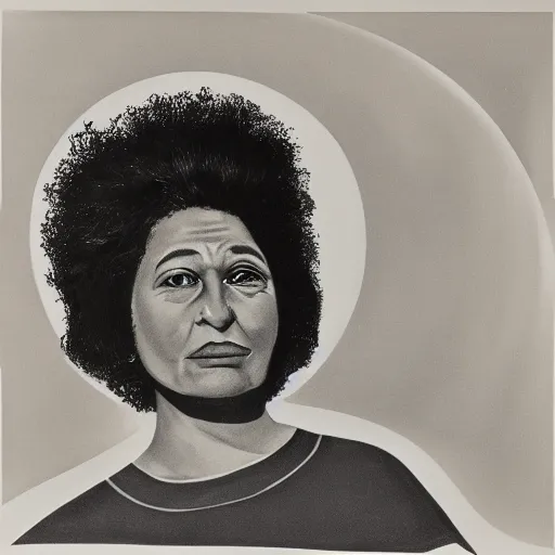 Prompt: maori einstein, portrait 1 9 6 8
