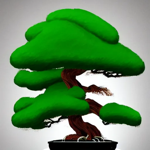 Image similar to bonsai tree! but minimalistic concept art by frank stella gilleard james whalen tom, colorful, soft light, trending on artstation, minimalism