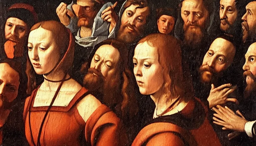 Image similar to detailed renaissance oil painting of wikihow instructions