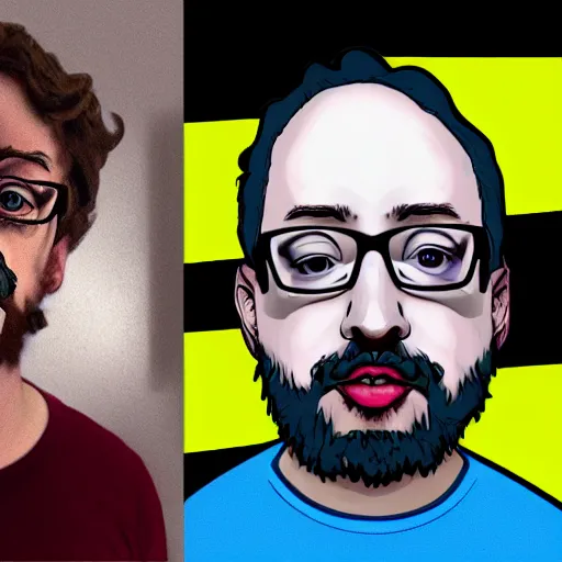 Image similar to a portrait of sam hyde, highly detailed, in the style of funko pop