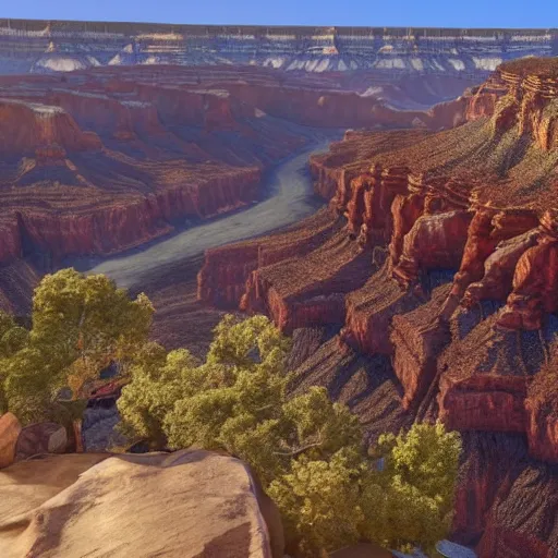 Prompt: an unreal engine 5 render of grand canyon, arizona for a video game